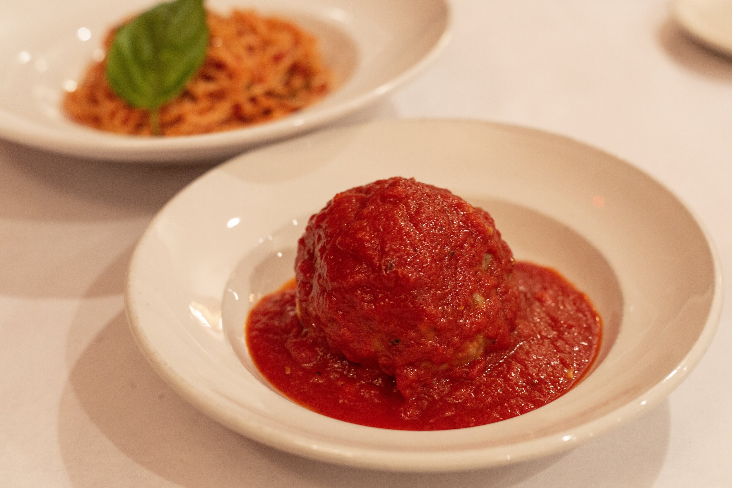 Mulberry Italian Ristorante signature dishes Meatball Lasagna, Mulberry Meatball, Cannoli, 